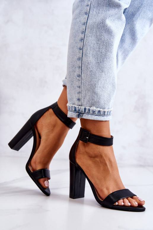 Heel Sandals Black Georgina  Heel Sandals Black Georgina
