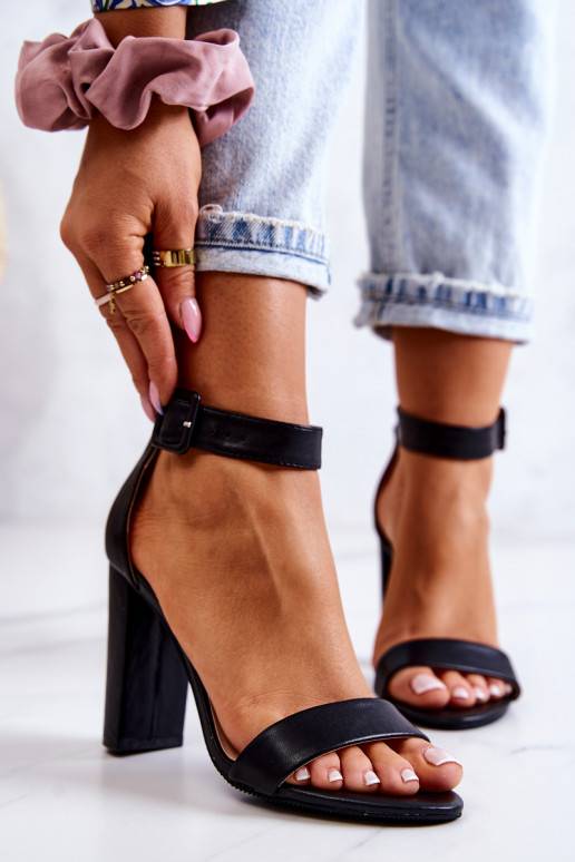 Heel Sandals Black Georgina  Heel Sandals Black Georgina