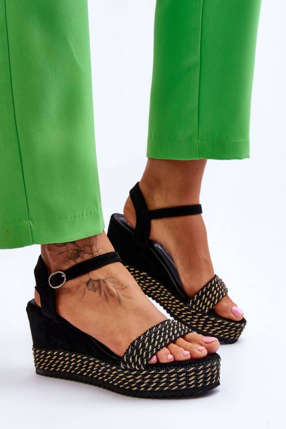 Classic Women's Wedge Sandals Black Malmo
