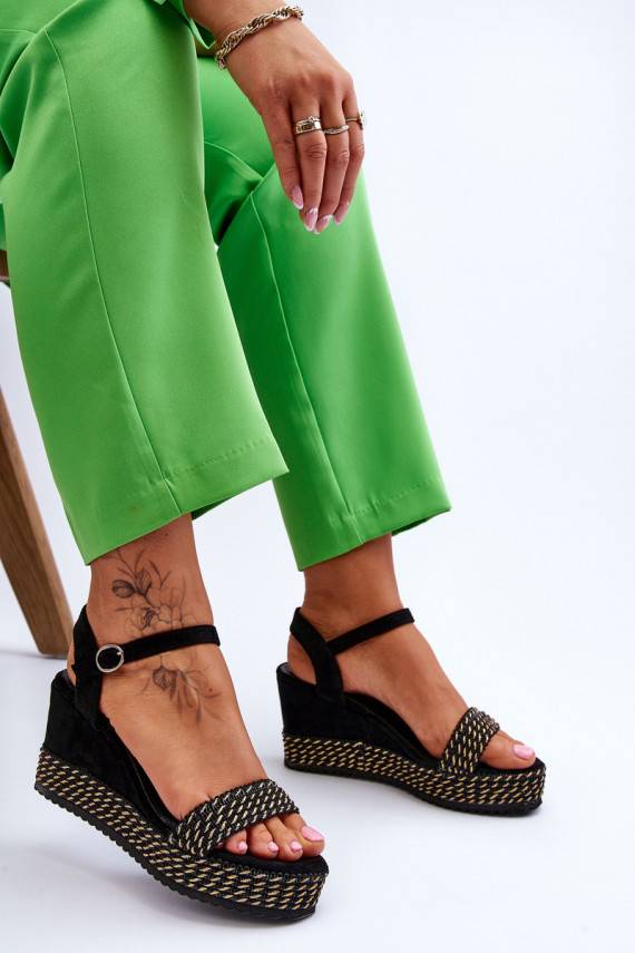 Classic Women's Wedge Sandals Black Malmo