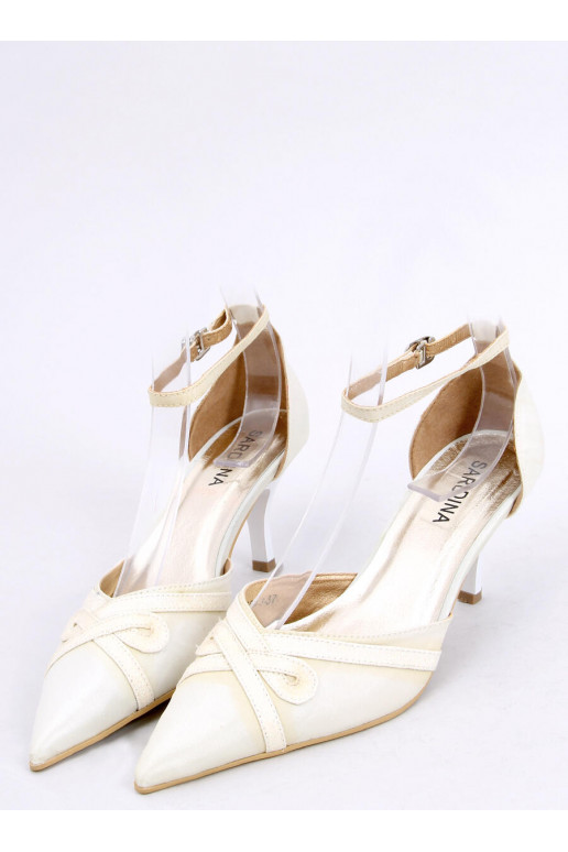 Elegant style High heels  8650-3 WHITE