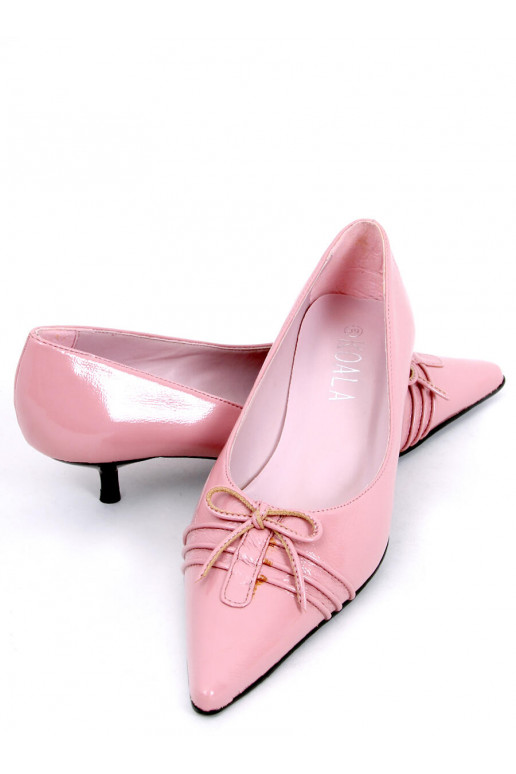 with lacquer effect High heels  PM2-11 Pink