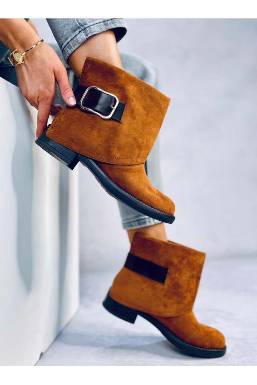 Women's boots Brown color UK19P CAMEL