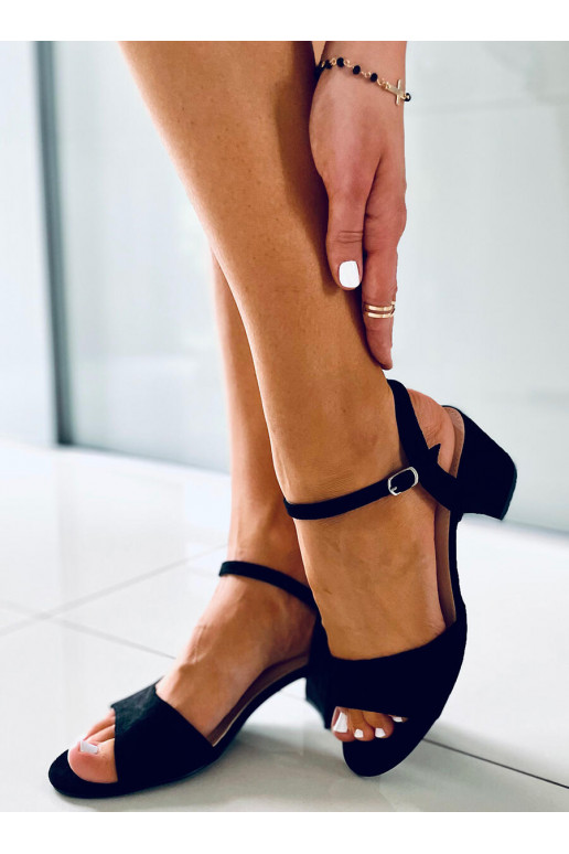 Stylish high-heeled sandals JOLINA BLACK