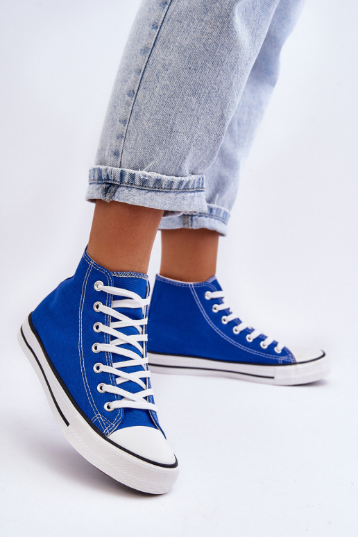 Women's Classic High Sneakers Blue Remos