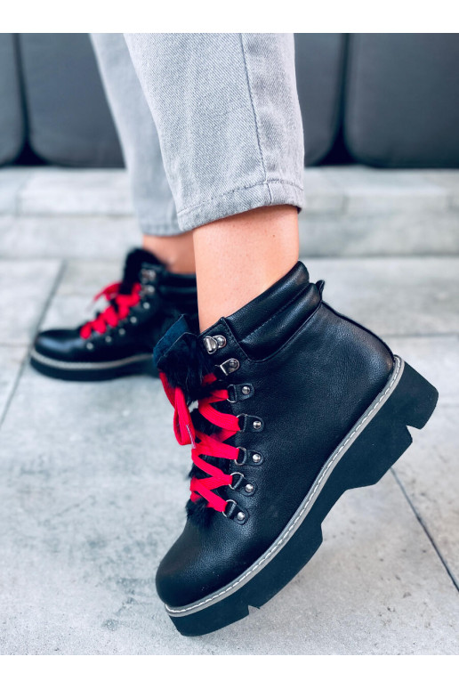Stylish women's boots black TATIANA BLACK