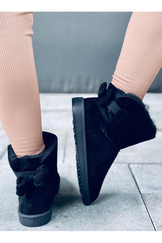 Ugg model boots with ribbons KELLY BLACK