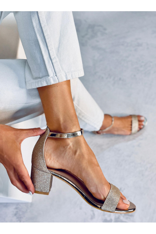 Stylish high-heeled sandals COSTELLO GOLD