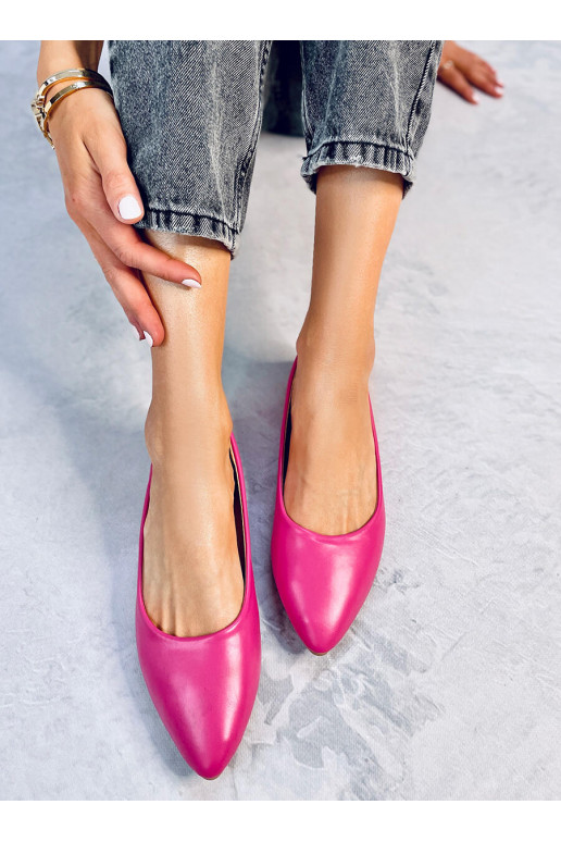 Ballerina shoes with leather insole TRENTO pink