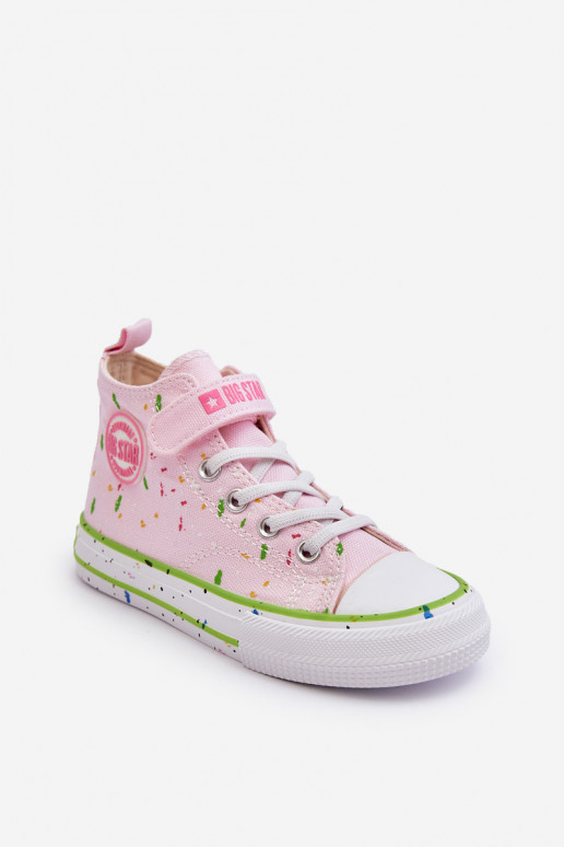 Children's Patterned Sneakers Big Star LL374051 Pink