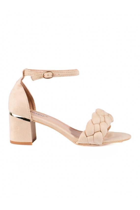 beige  sandals on the heel Shelovet 