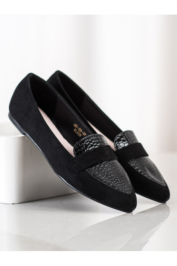 Women's moccasins Shelovet black