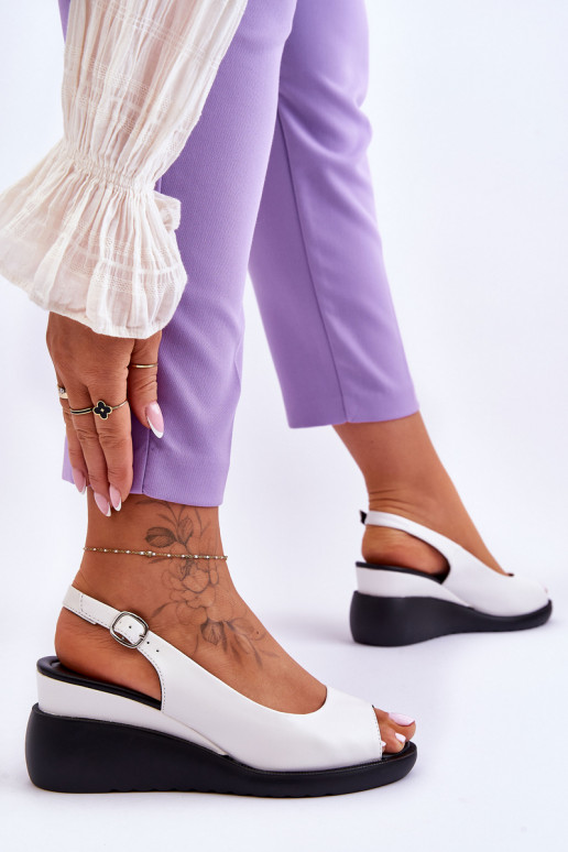 Women's Wedge Sandals Sergio Leone SK853 White