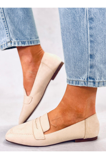 Moccasins of suede  CLASS BEIGE 2