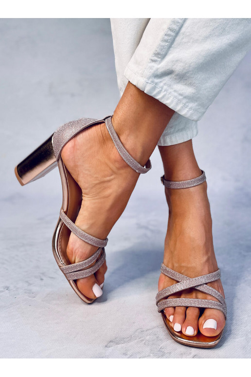 Stylish high-heeled sandals ELIZABETH CHAMPAGNE