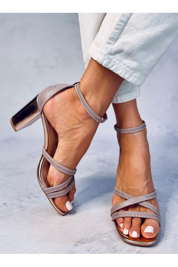 Stylish high-heeled sandals ELIZABETH CHAMPAGNE