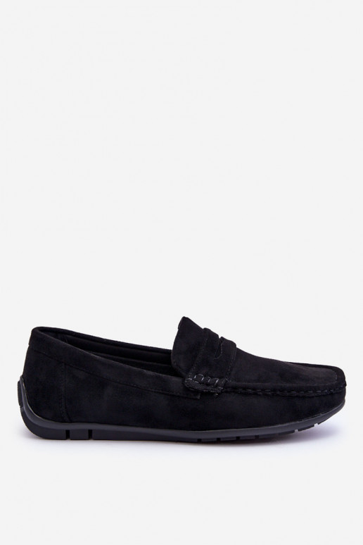 Men's Suede Loafers Black Wesley Men's Suede Loafers Black Wesley