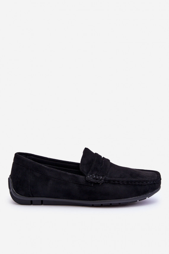 Men's Suede Loafers Black Wesley