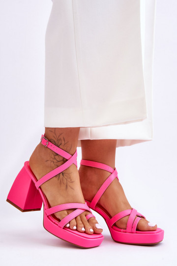 Fashionable High Heels And Platform Sandals Pink Secret Rose 2