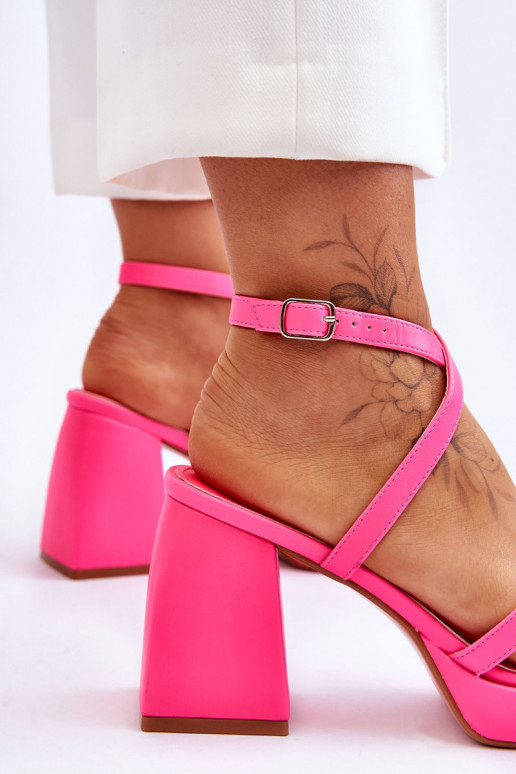 Fashionable High Heels And Platform Sandals Pink Secret Rose
