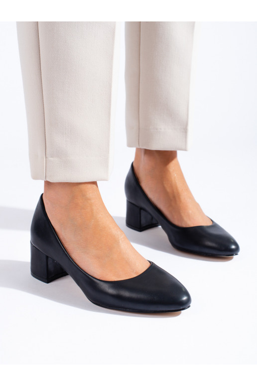 black High heels  from eco leather Shelovet