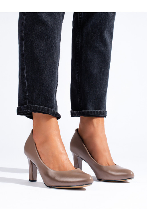 The classic model dark  High heels on the heel Shelovet