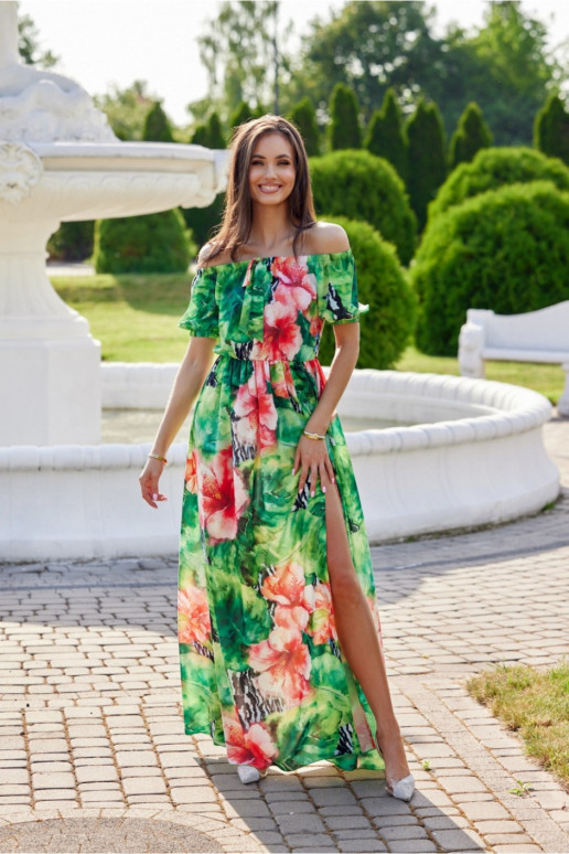 Ilga  suknelė su gėlių raštu Roco...