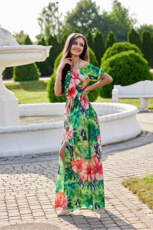 Ilga  suknelė su gėlių raštu Roco...