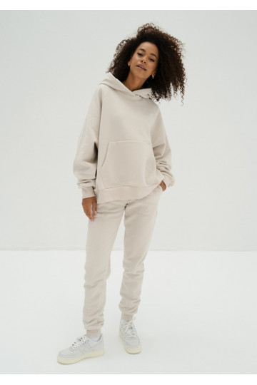 Mesh - Coconut white soft touch sweatpants
