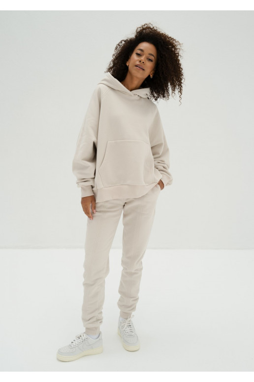 Mesh - Coconut white soft touch sweatpants