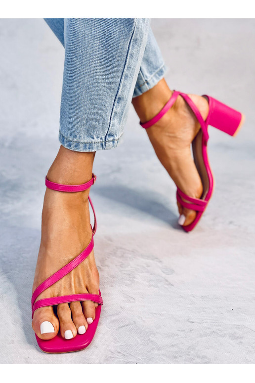 Stylish high-heeled sandals THERESA pink