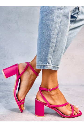 Stylish high-heeled sandals THERESA pink 2