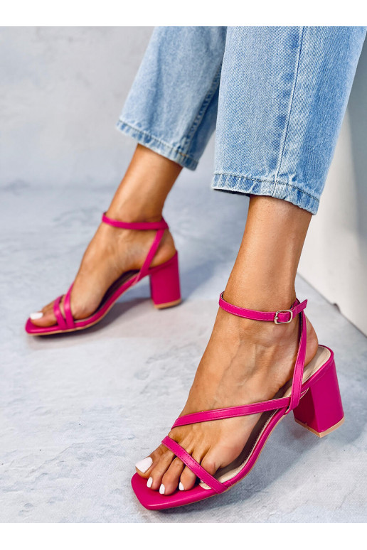 Stylish high-heeled sandals THERESA pink