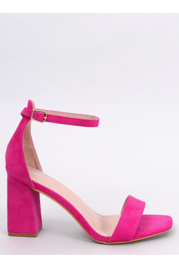 sandals on the heel AISHA pink