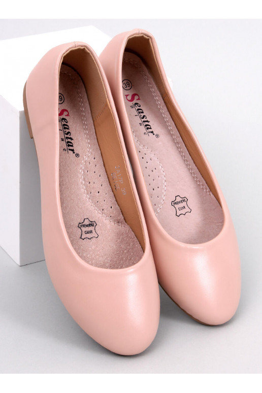 Ballerina shoes with leather insole TOVA BEIGE