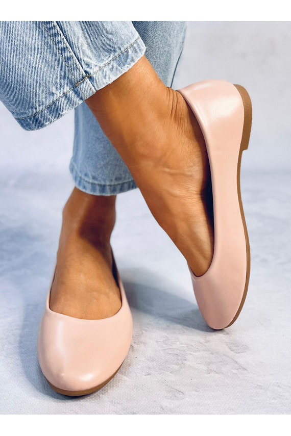 Ballerina shoes with leather insole TOVA BEIGE