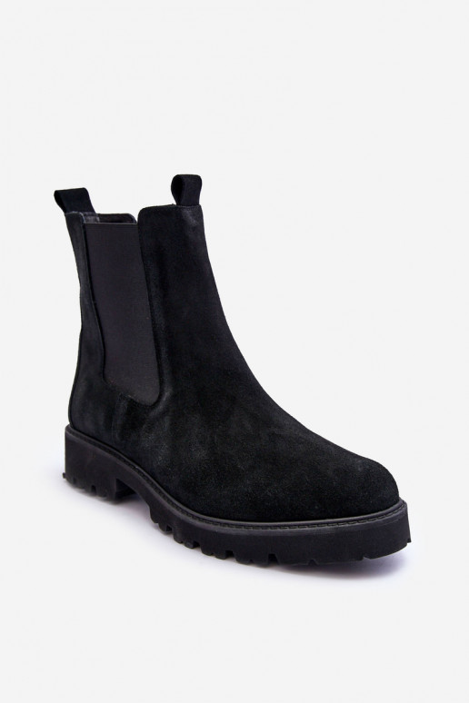 Suede Ankle Boots Nicole Black 2672