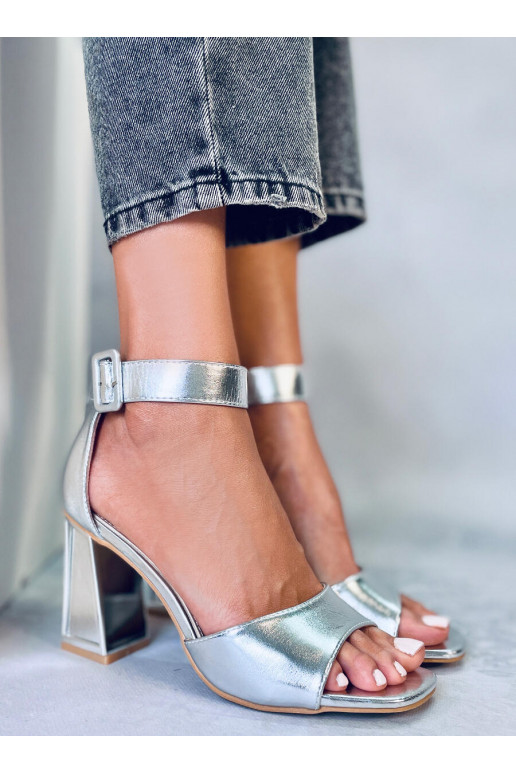 Stylish high-heeled sandals with straps ELLEN SILVER
