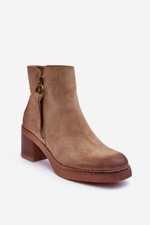 Women's Classic Suede Boots Beige Limoso