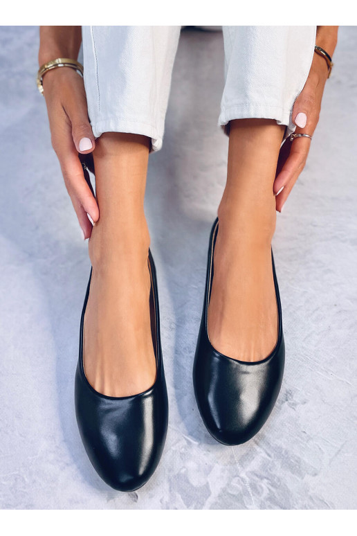 Ballerina shoes with leather insole TOVA BLACK