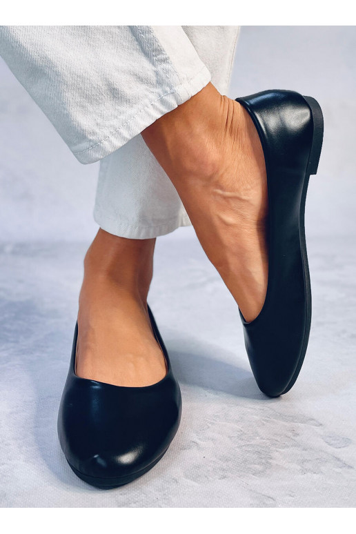 Ballerina shoes with leather insole TOVA BLACK