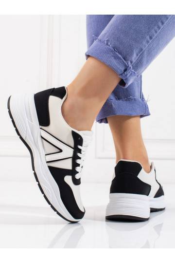 beige-white color sneakers  Shelovet 2