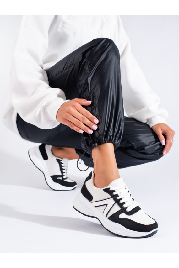 beige-white color sneakers  Shelovet