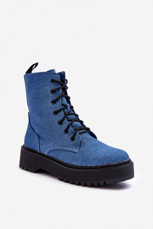 Women's Worker Boots Blue Teflorna