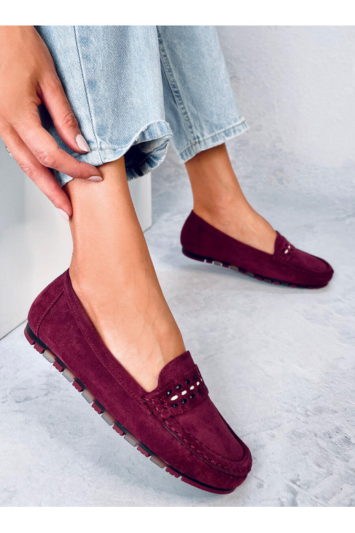 Women's moccasins GUERRA WINE