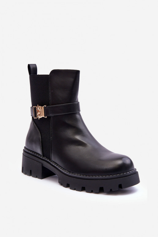 Leather Ankle Boots Women's Black Elspetia