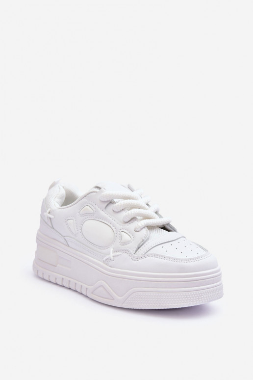 Women's Platform Sneakers White Finos