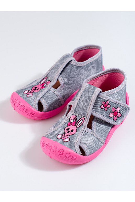 grey-pink Children's slippers Shelovet