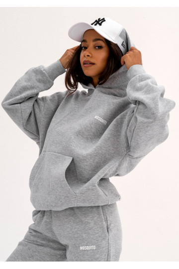 Pure - Grey melange hoodie