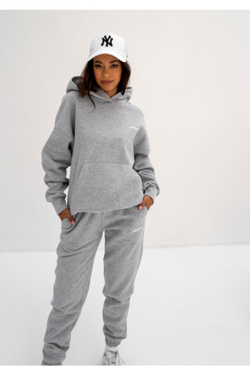 Pure - Grey melange hoodie 2